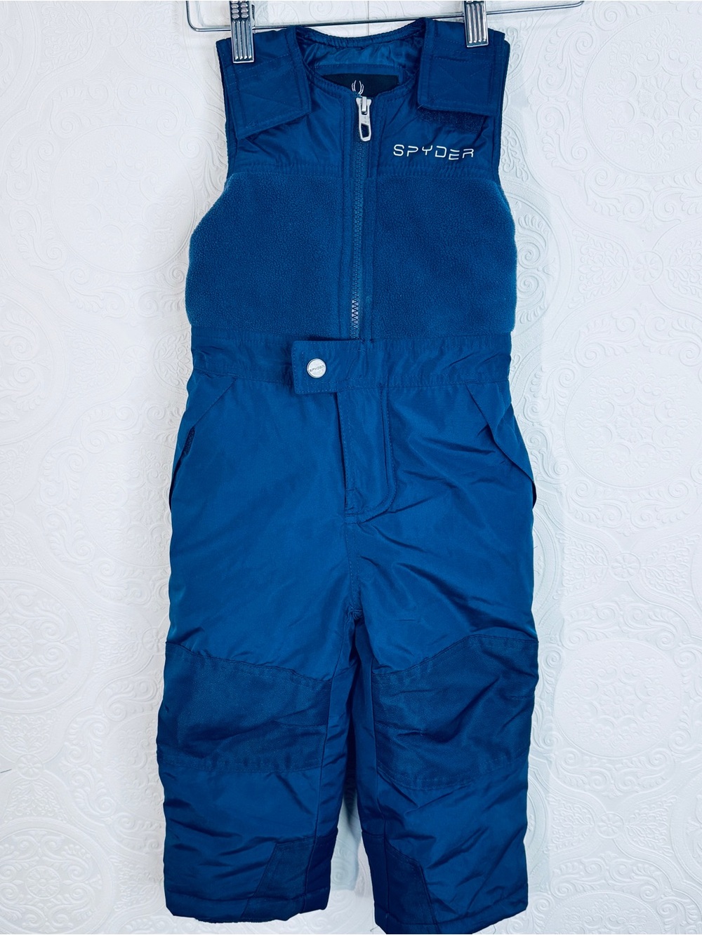 NEW Spyder Mini Expedition Snow Bibs Pants Toddler Boy Size 2T Navy Blue